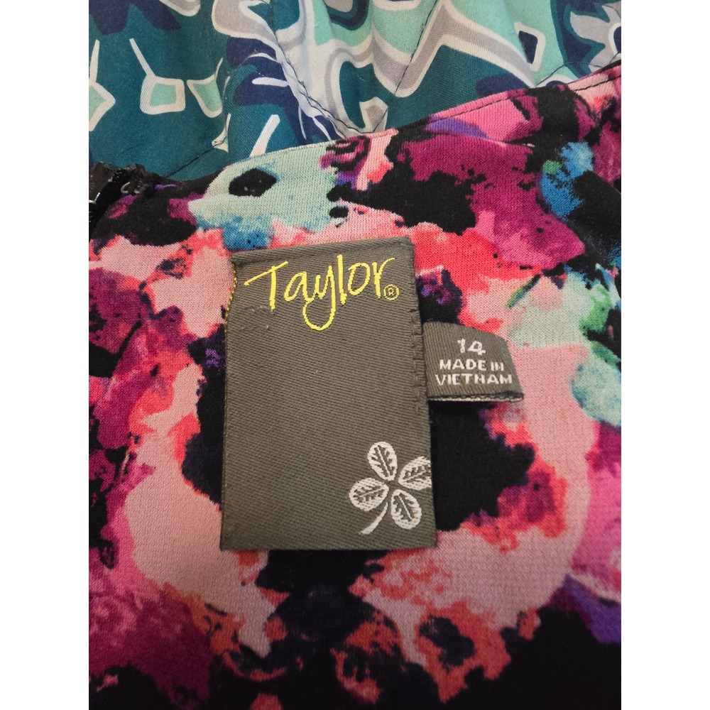 Taylor Floral Maxi Dress 14 Faux Wrap Wedding Guest Garden Party Cruise - Picture 6 of 7